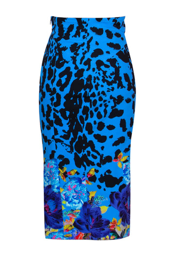 Jezebel Blue Stretch Skirt - saisankoh